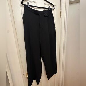 Madewell Black Wide-Leg Trousers